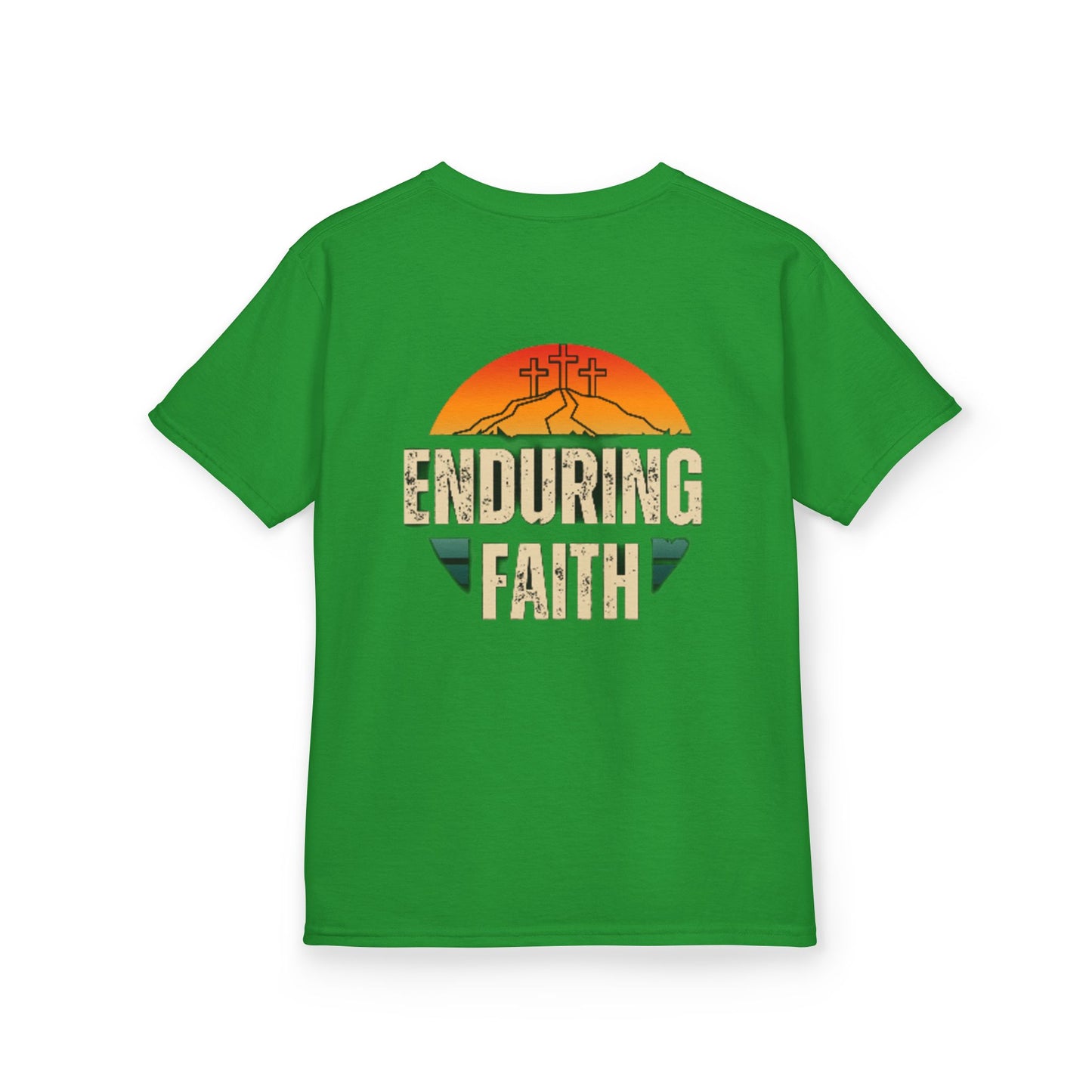 Kids Heavy Cotton Tee - Built Biblically & Enduring Faith Design