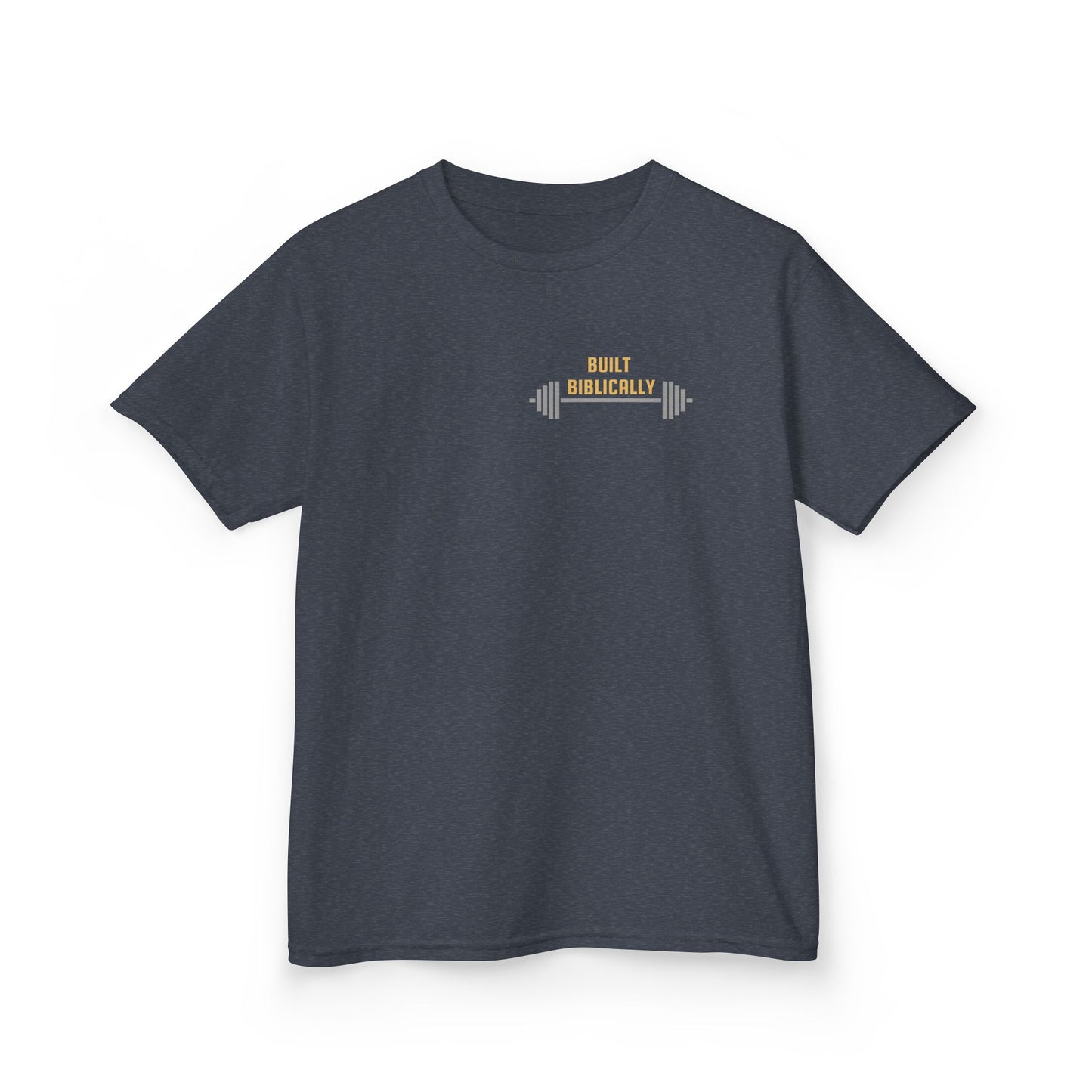 Kids Heavy Cotton Tee - Built Biblically & Enduring Faith Design