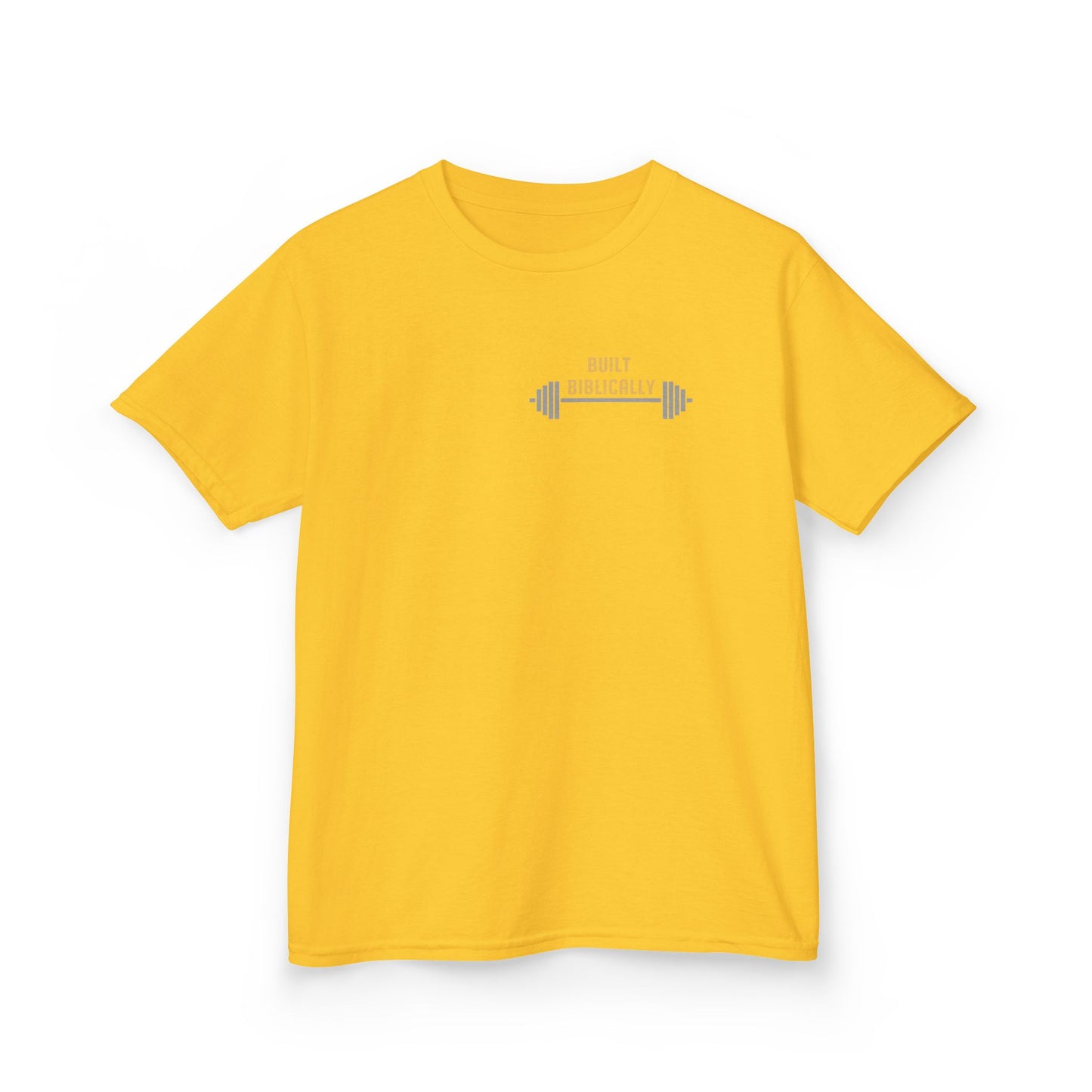Kids Heavy Cotton Tee - Built Biblically & Enduring Faith Design