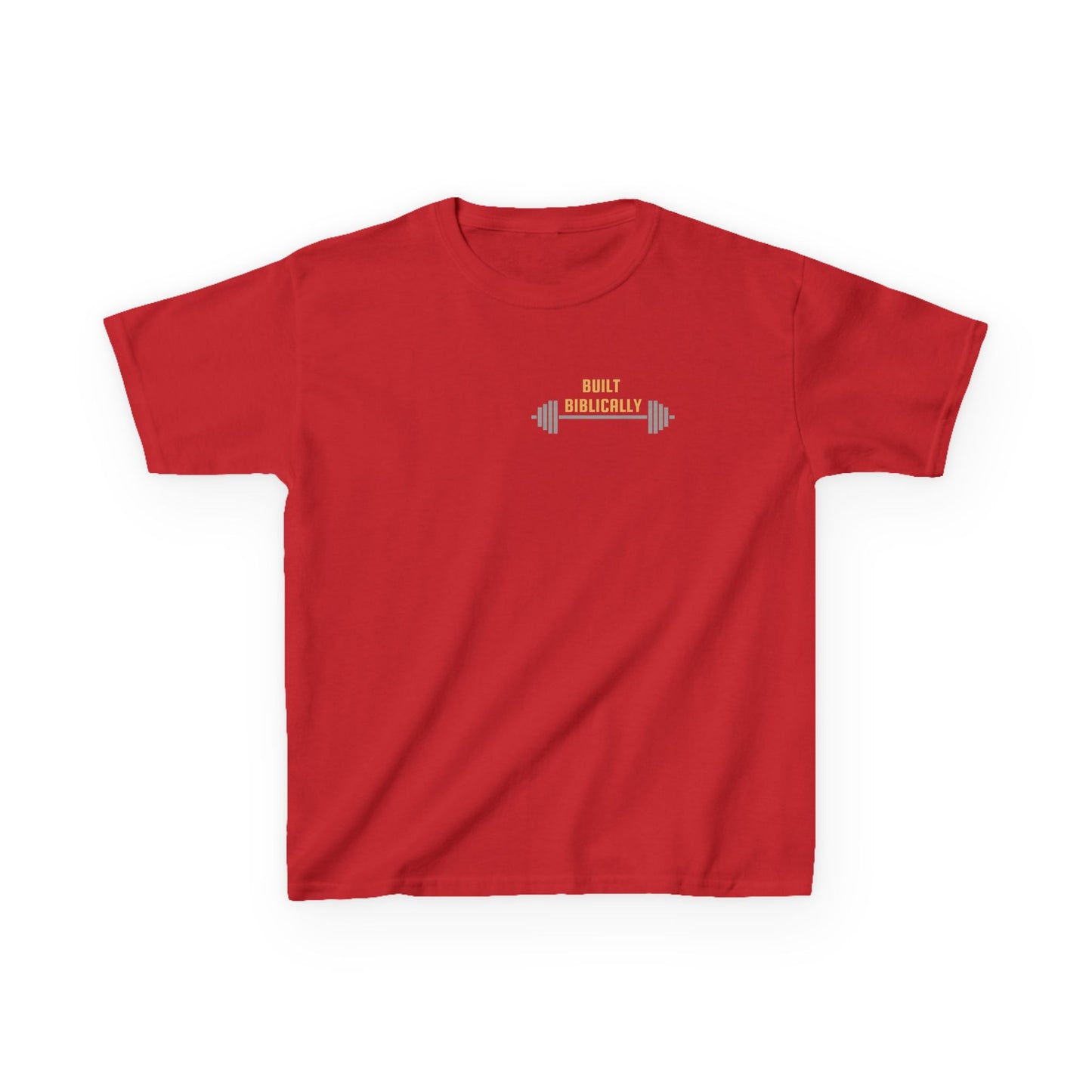 Kids Heavy Cotton Tee - Built Biblically & Enduring Faith Design