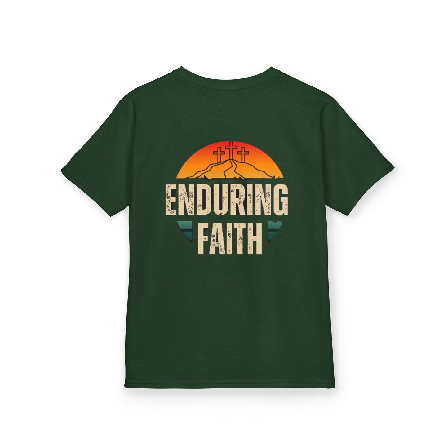 Kids Heavy Cotton Tee - Built Biblically & Enduring Faith Design