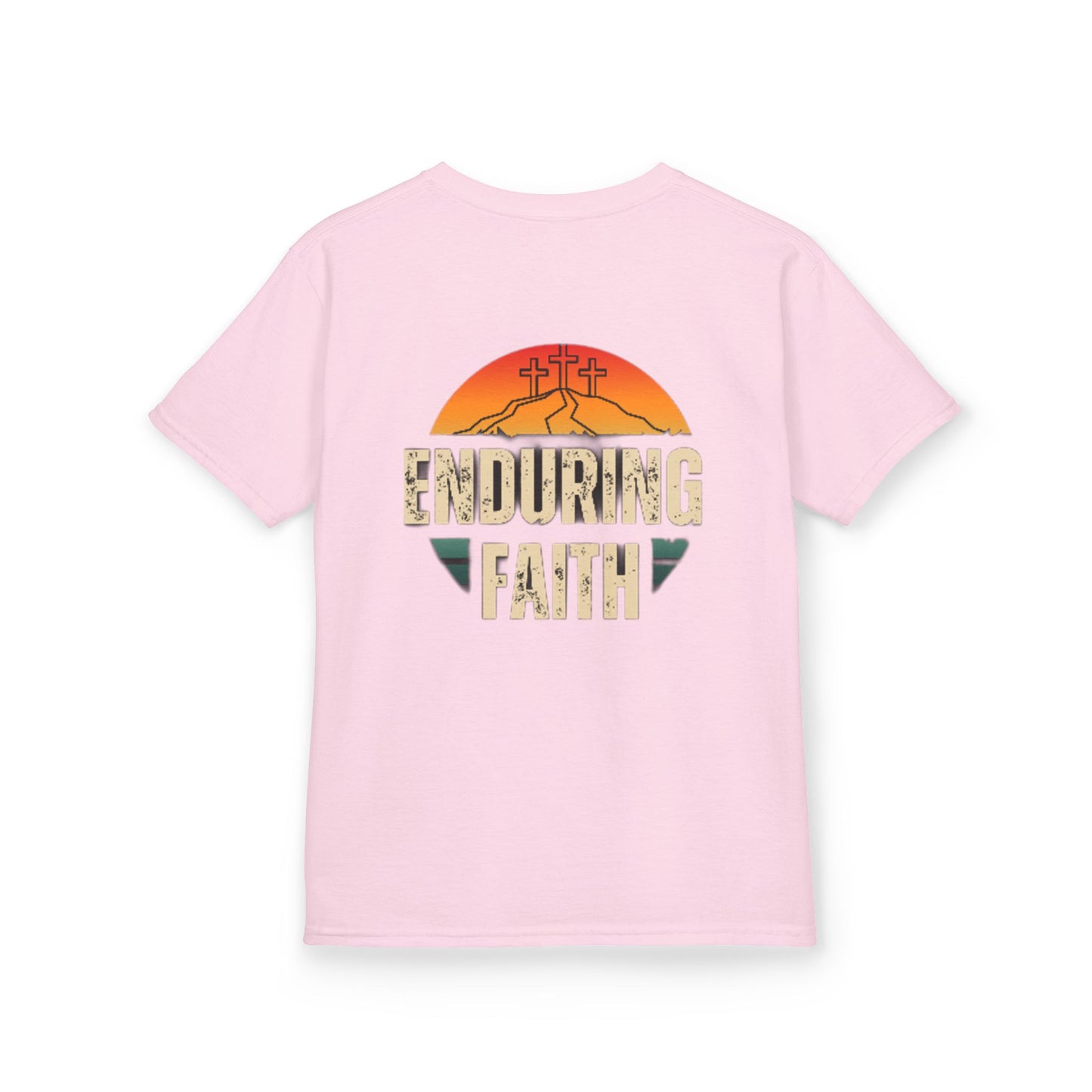 Kids Heavy Cotton Tee - Built Biblically & Enduring Faith Design