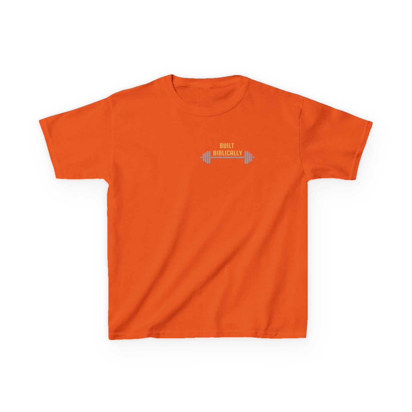 Kids Heavy Cotton Tee - Built Biblically & Enduring Faith Design