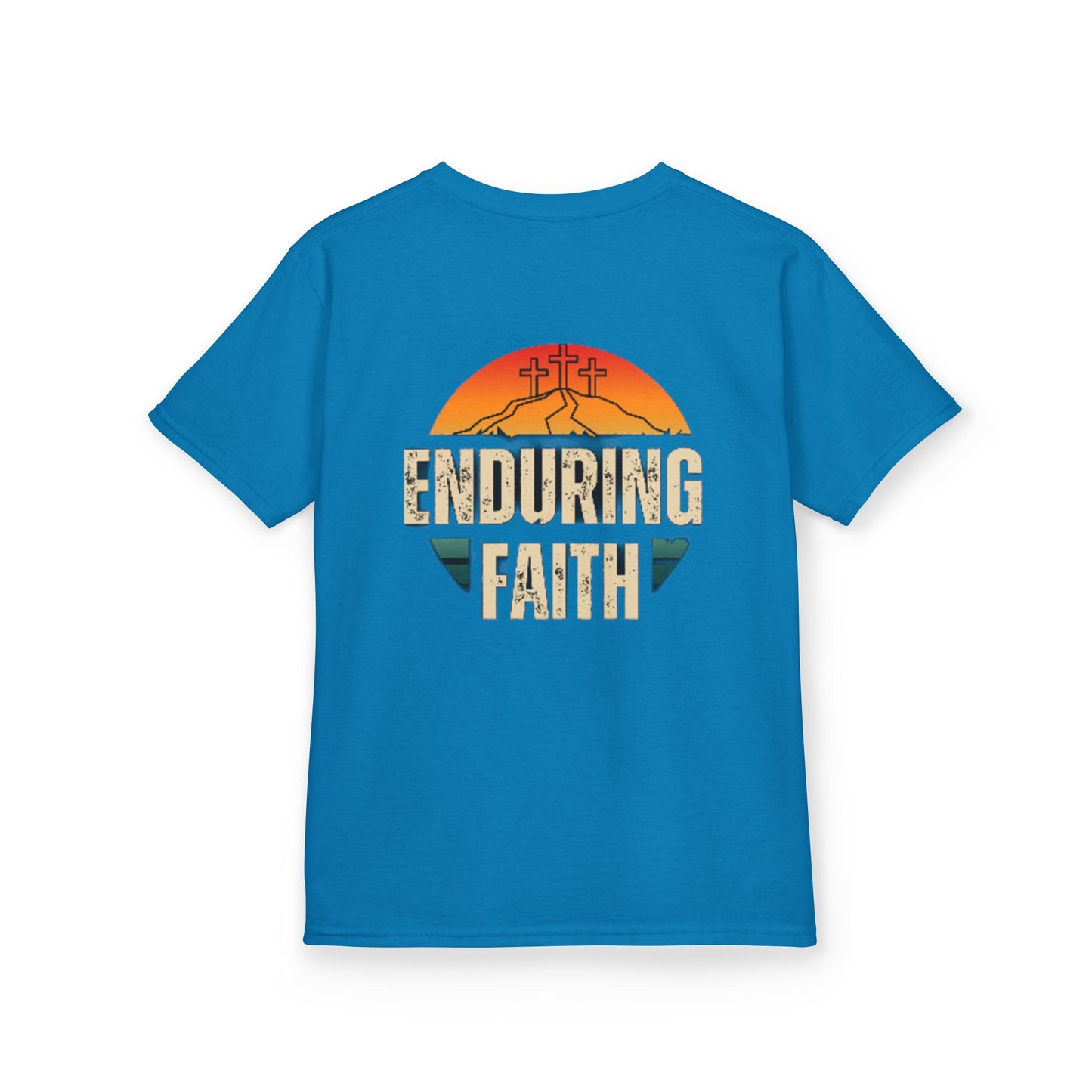 Kids Heavy Cotton Tee - Built Biblically & Enduring Faith Design