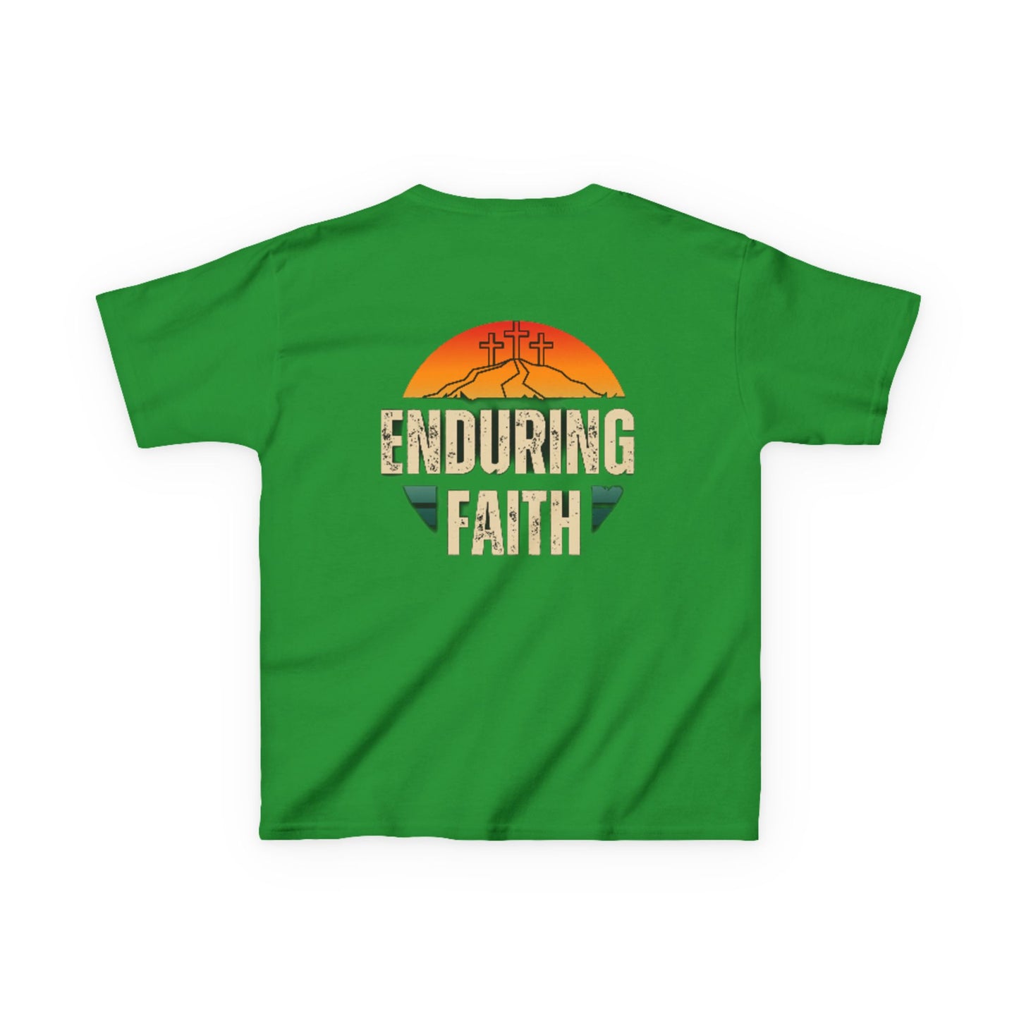 Kids Heavy Cotton Tee - Built Biblically & Enduring Faith Design