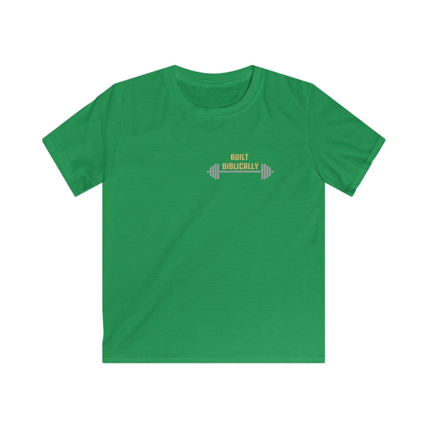 Kids Softstyle Tee - Built Biblically & Jesus is King Shirt for Faithful Youth