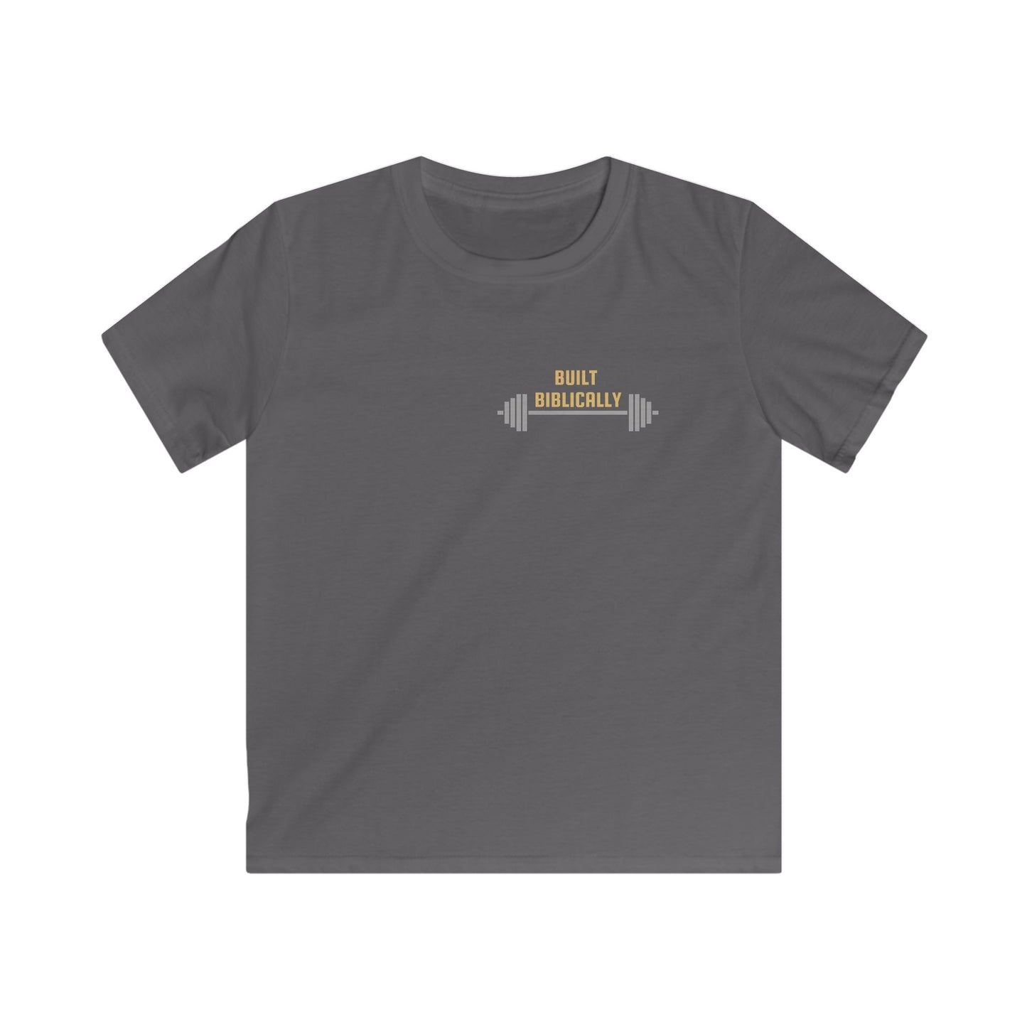 Kids Softstyle Tee - Built Biblically & Jesus is King Shirt for Faithful Youth