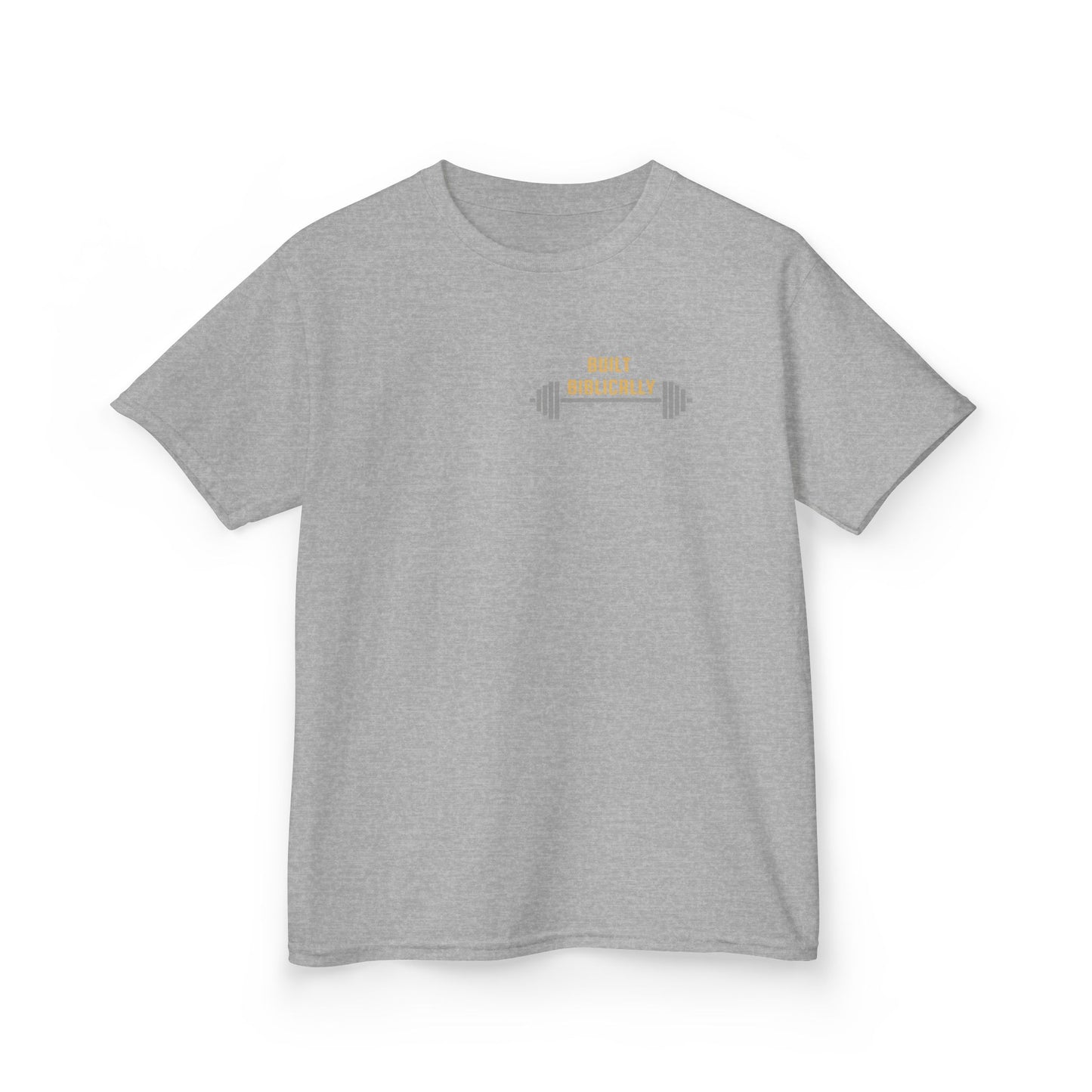 Kids Heavy Cotton Tee - Built Biblically & Enduring Faith Design