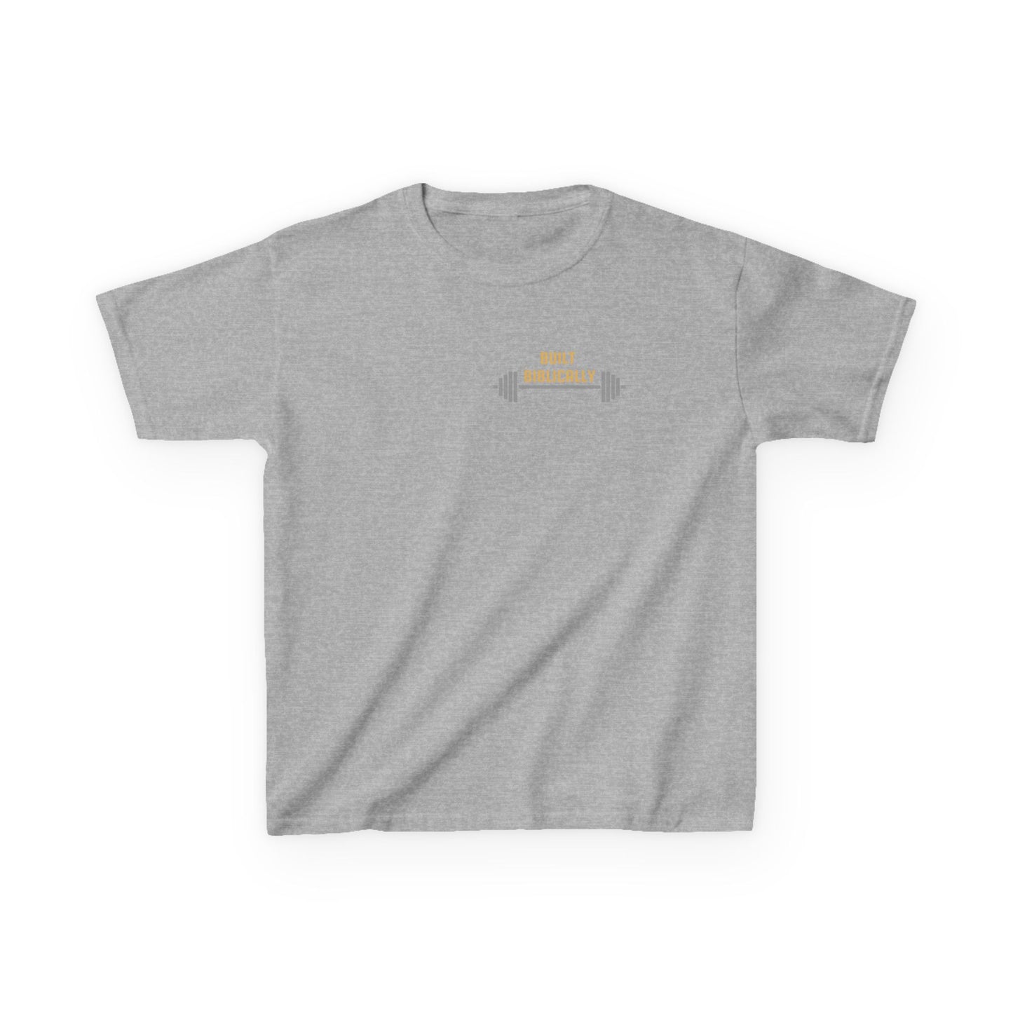 Kids Heavy Cotton Tee - Built Biblically & Enduring Faith Design