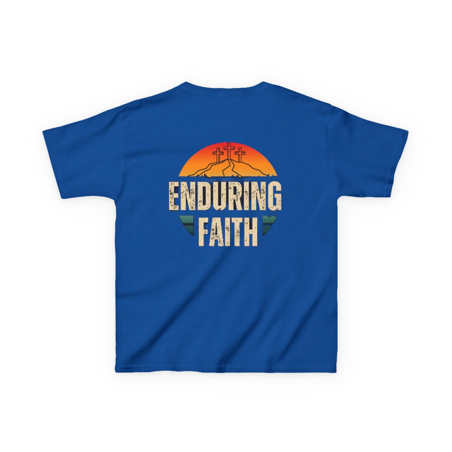 Kids Heavy Cotton Tee - Built Biblically & Enduring Faith Design