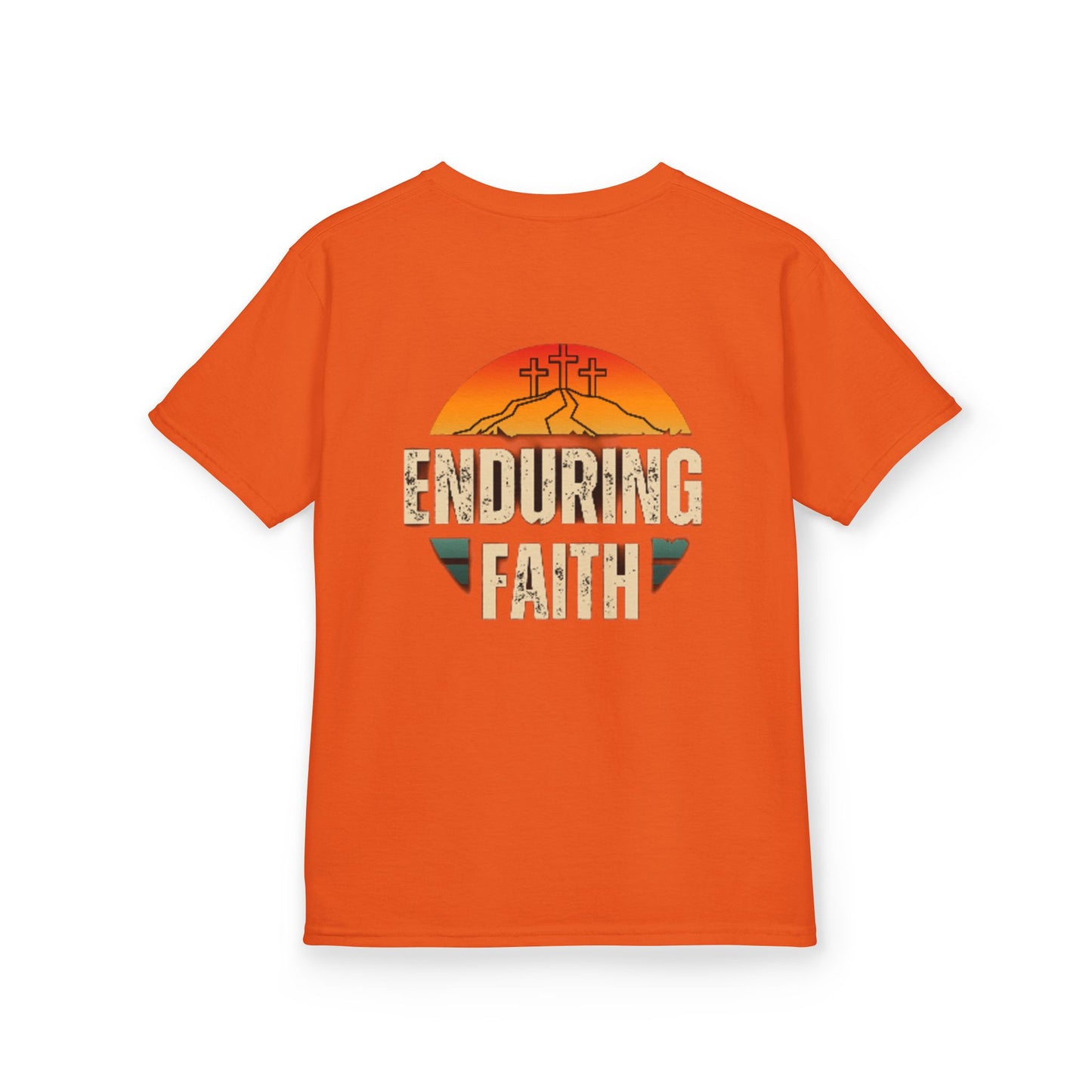 Kids Heavy Cotton Tee - Built Biblically & Enduring Faith Design