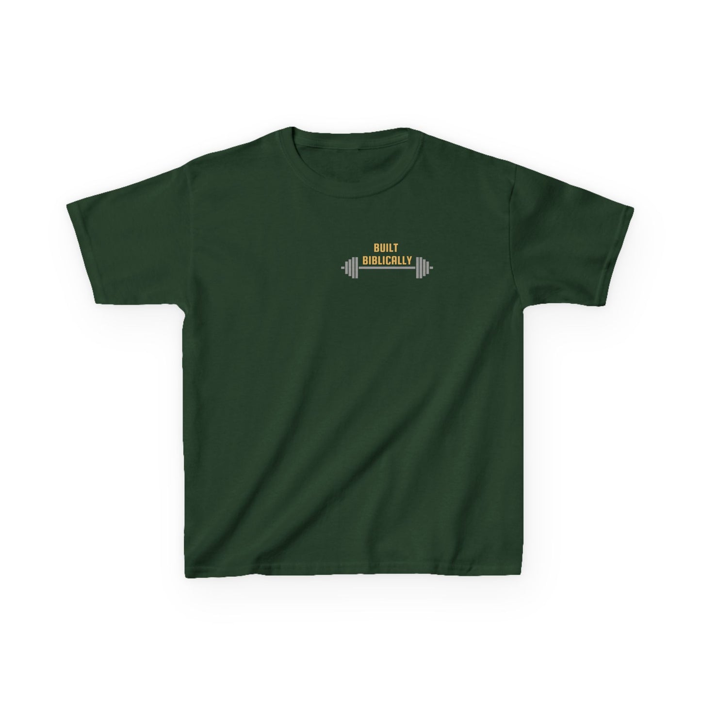 Kids Heavy Cotton Tee - Built Biblically & Enduring Faith Design
