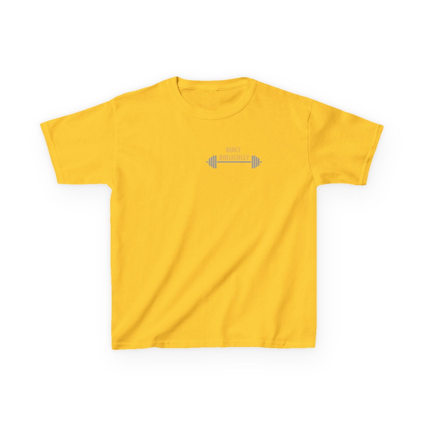 Kids Heavy Cotton Tee - Built Biblically & Enduring Faith Design