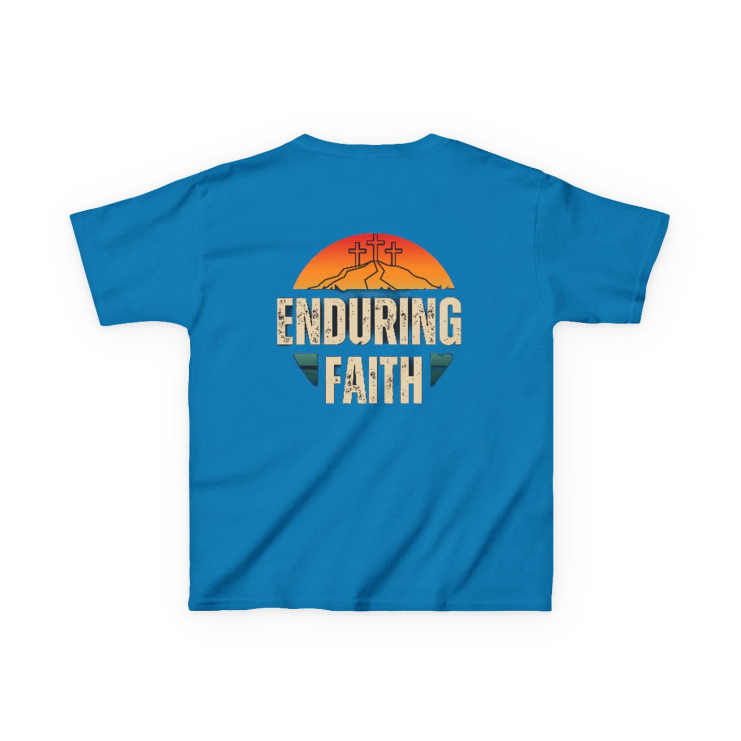 Kids Heavy Cotton Tee - Built Biblically & Enduring Faith Design