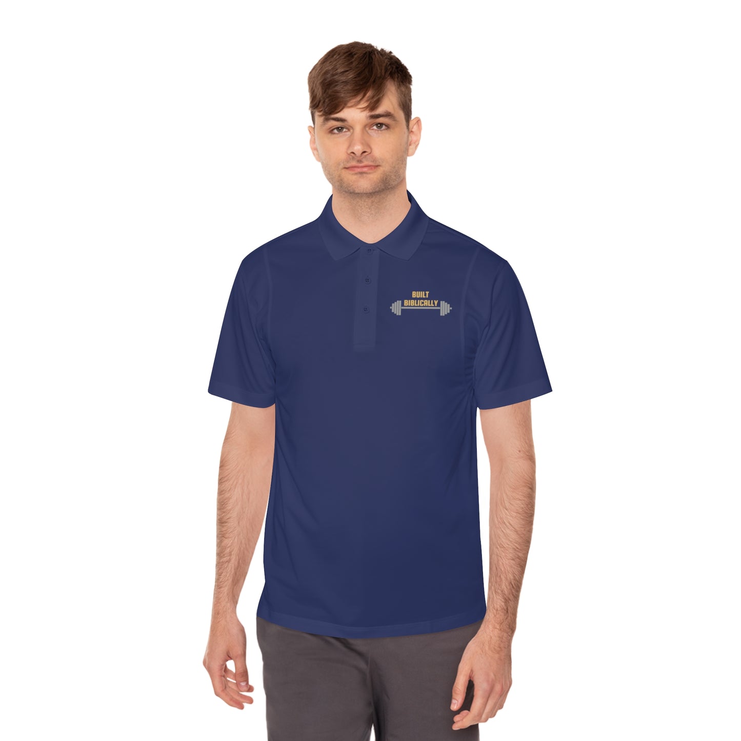 Men's Sport Polo Shirt - Built Biblically Design