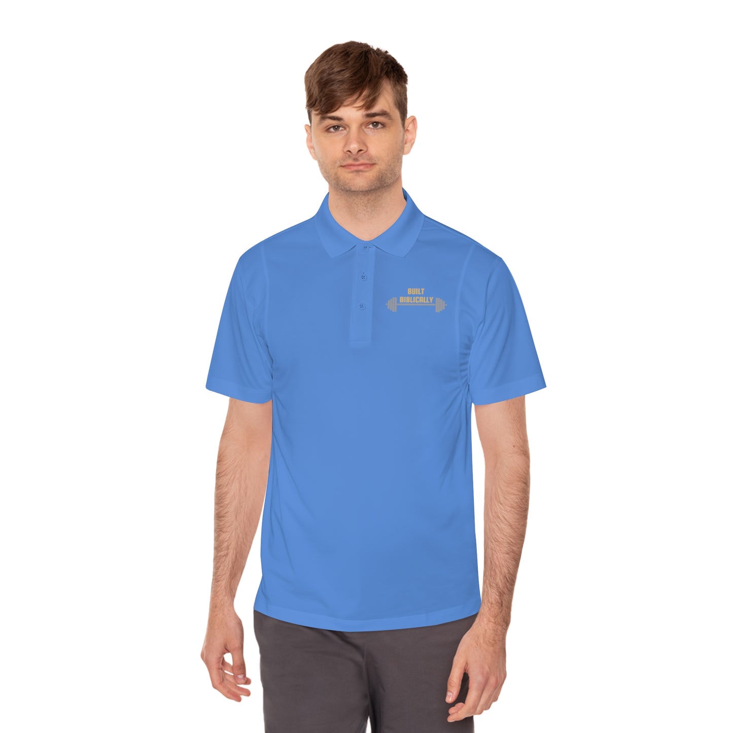 Men's Sport Polo Shirt - Built Biblically Design