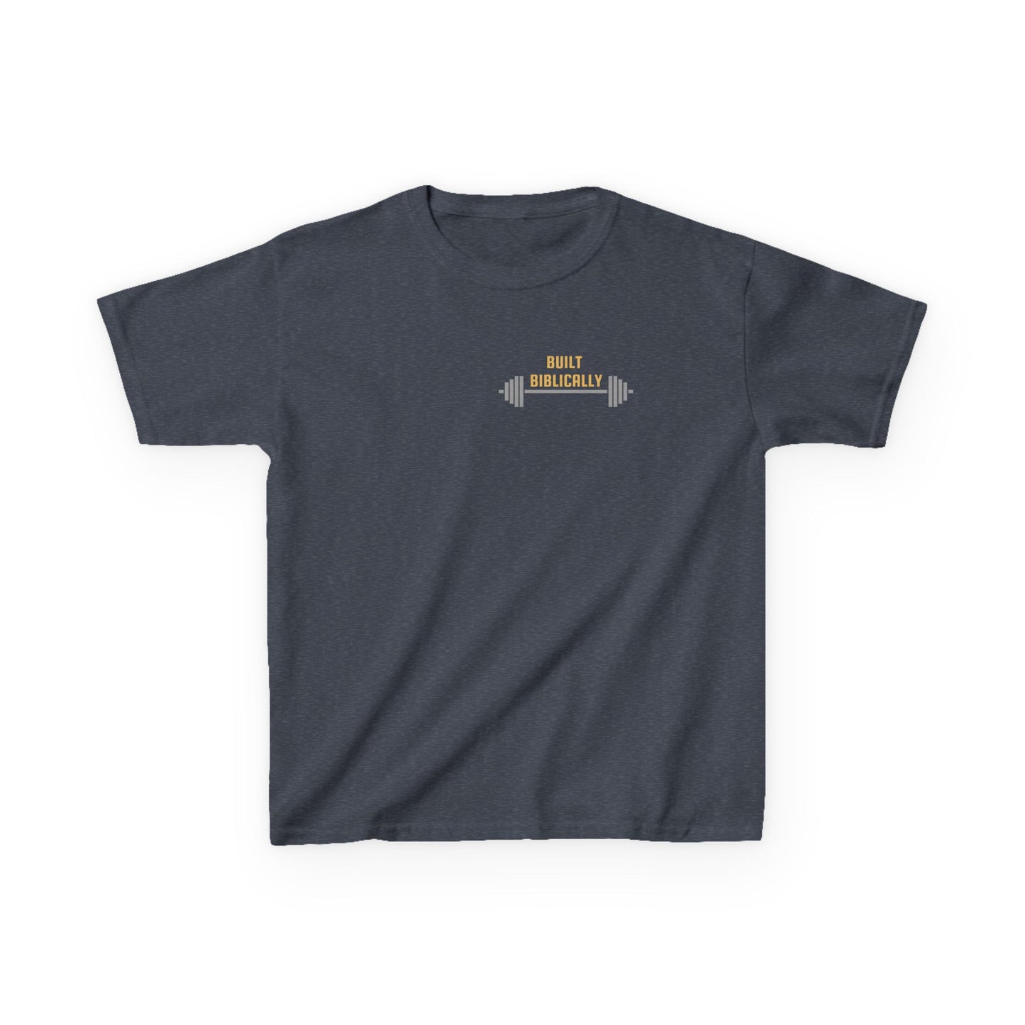 Kids Heavy Cotton Tee - Built Biblically & Enduring Faith Design