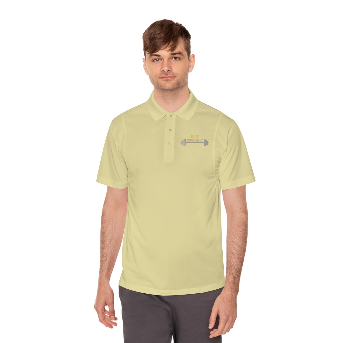 Men's Sport Polo Shirt - Built Biblically Design