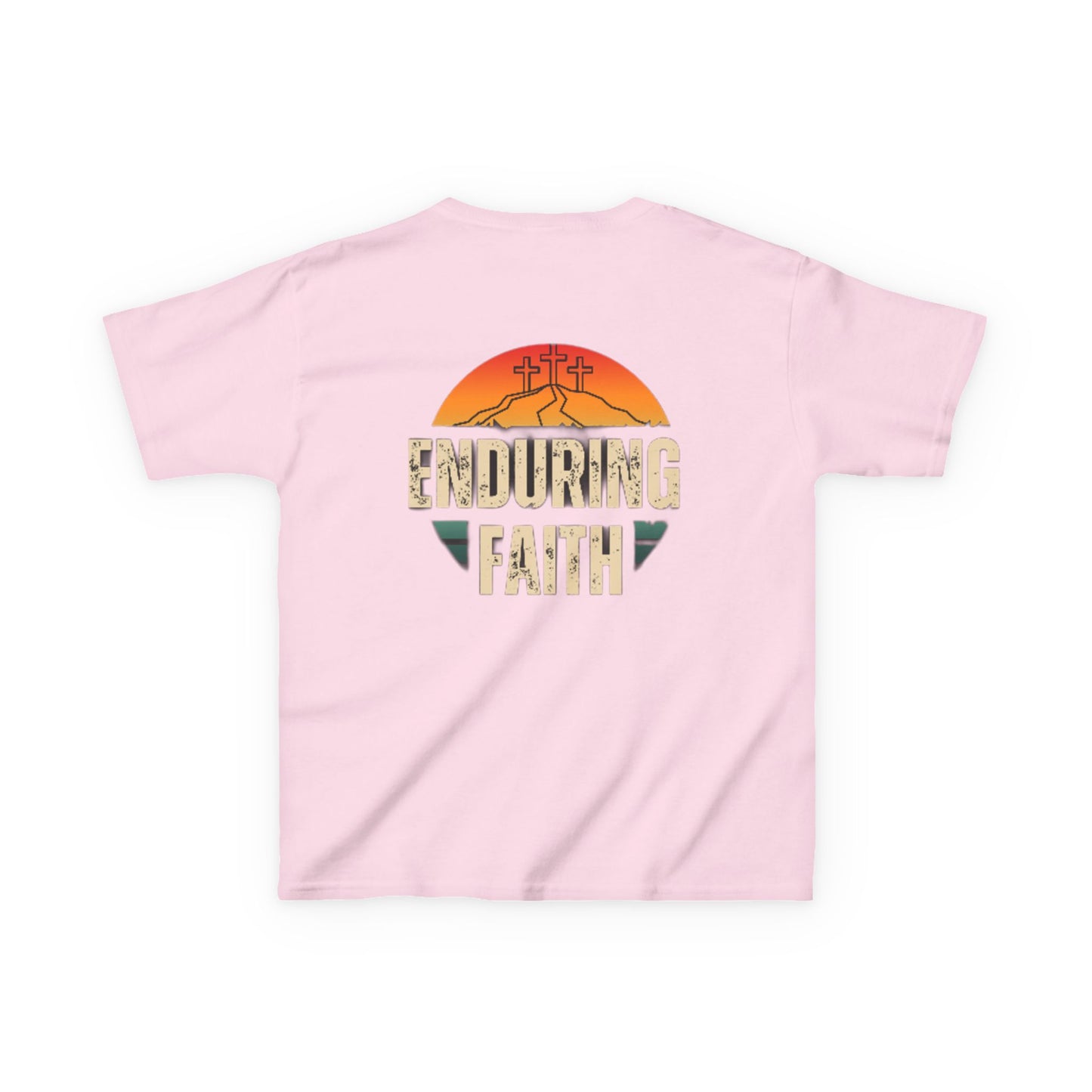 Kids Heavy Cotton Tee - Built Biblically & Enduring Faith Design