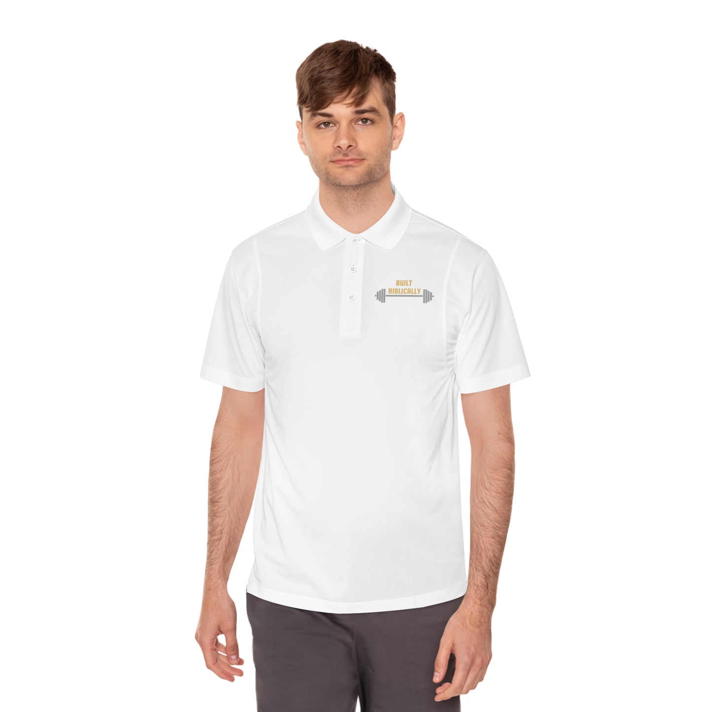 Men's Sport Polo Shirt - Built Biblically Design