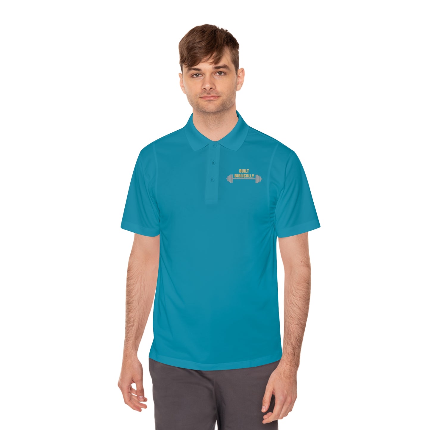 Men's Sport Polo Shirt - Built Biblically Design