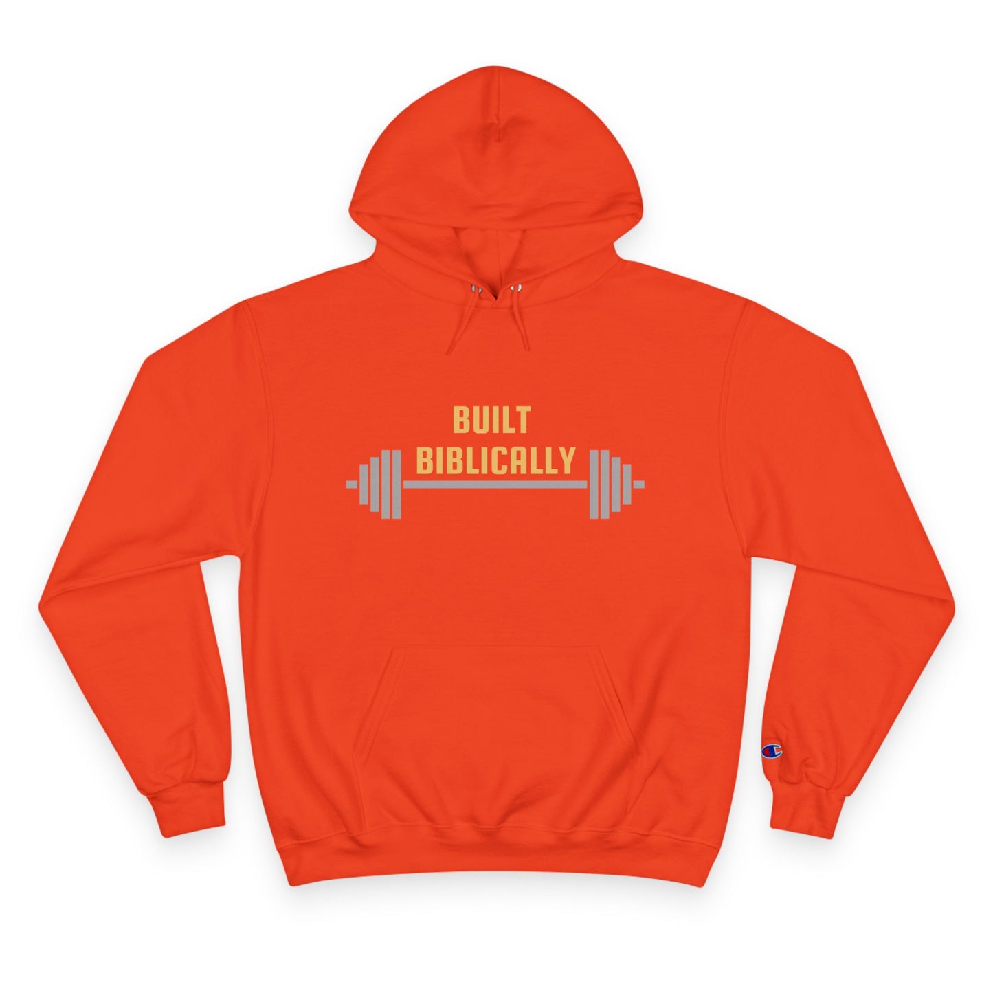 Motivational Fitness Hoodie - 'Built Biblically' Design