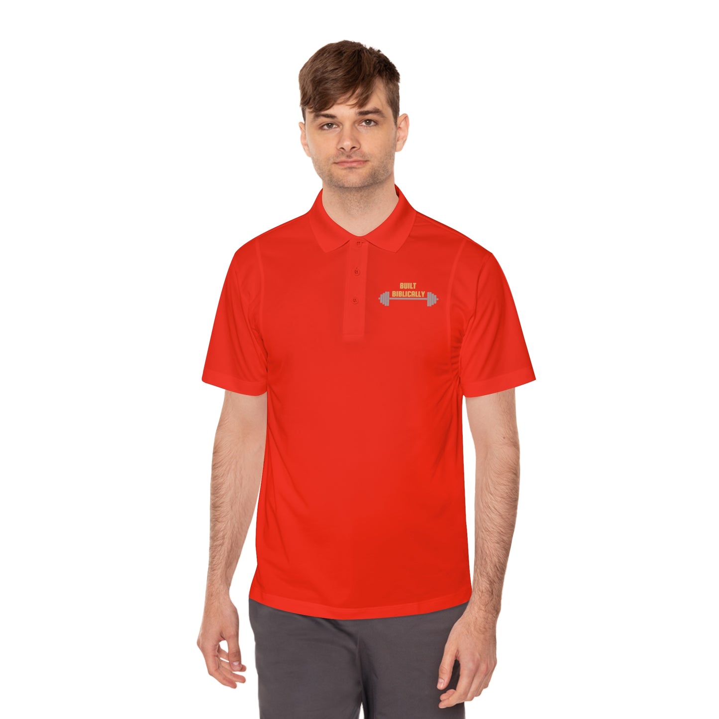 Men's Sport Polo Shirt - Built Biblically Design
