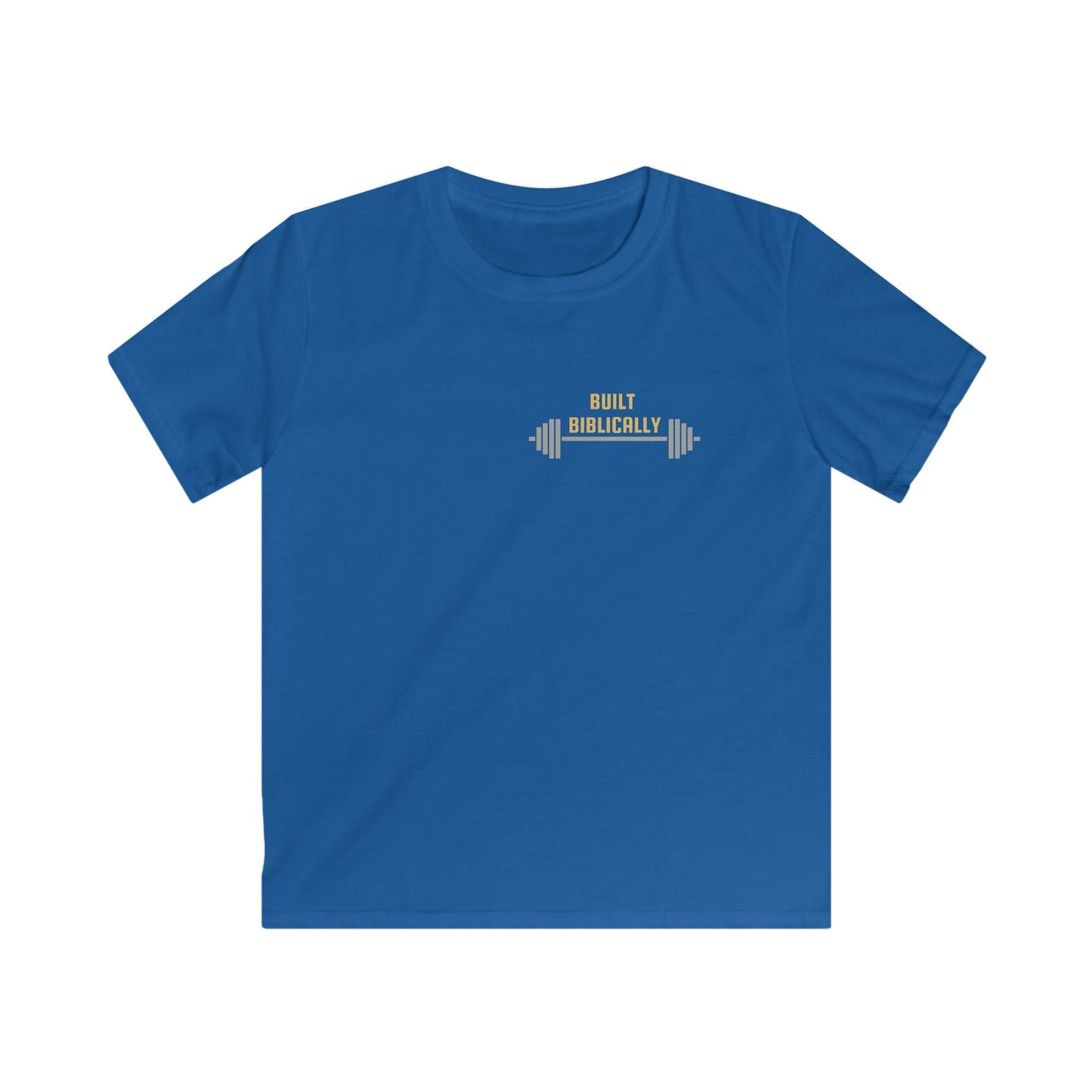 Kids Softstyle Tee - Built Biblically & Jesus is King Shirt for Faithful Youth