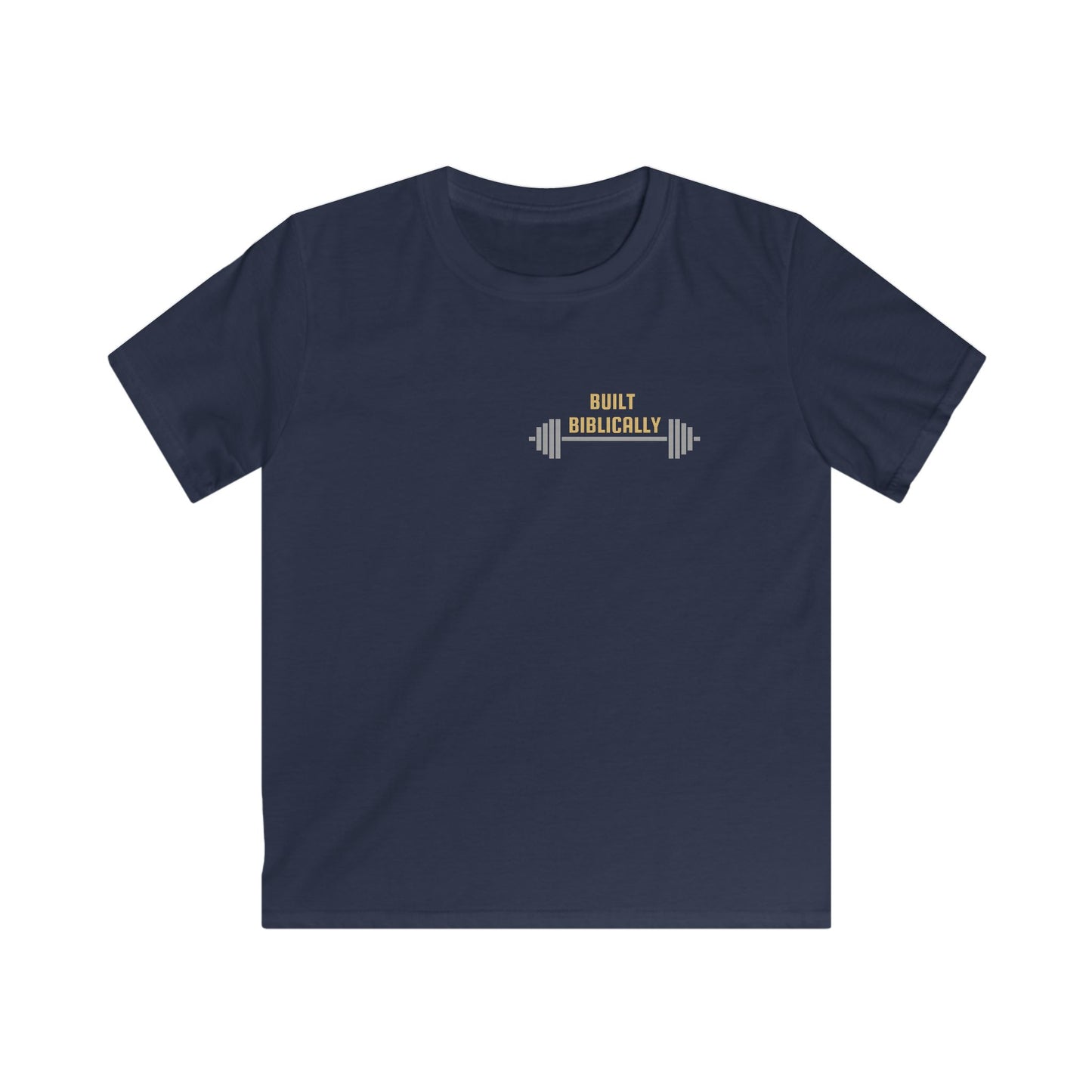 Kids Softstyle Tee - Built Biblically & Jesus is King Shirt for Faithful Youth