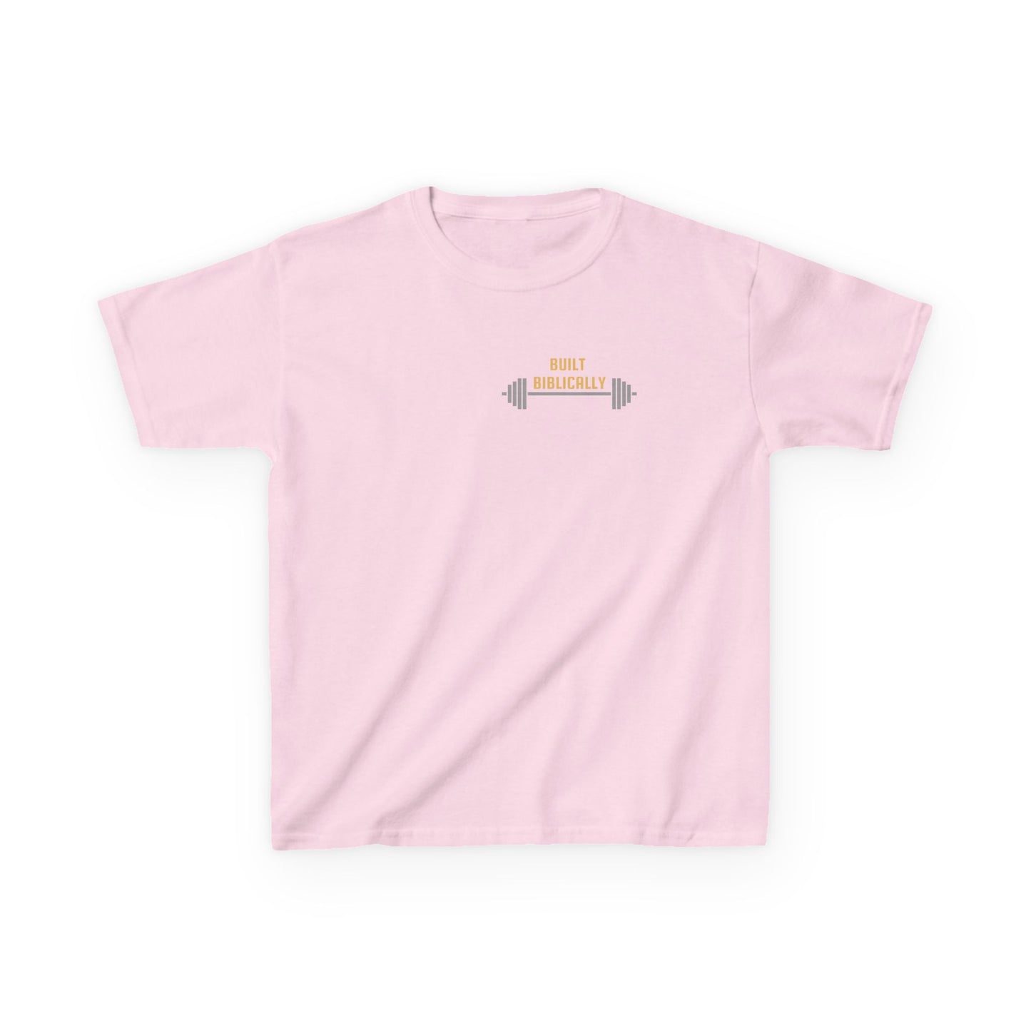Kids Heavy Cotton Tee - Built Biblically & Enduring Faith Design