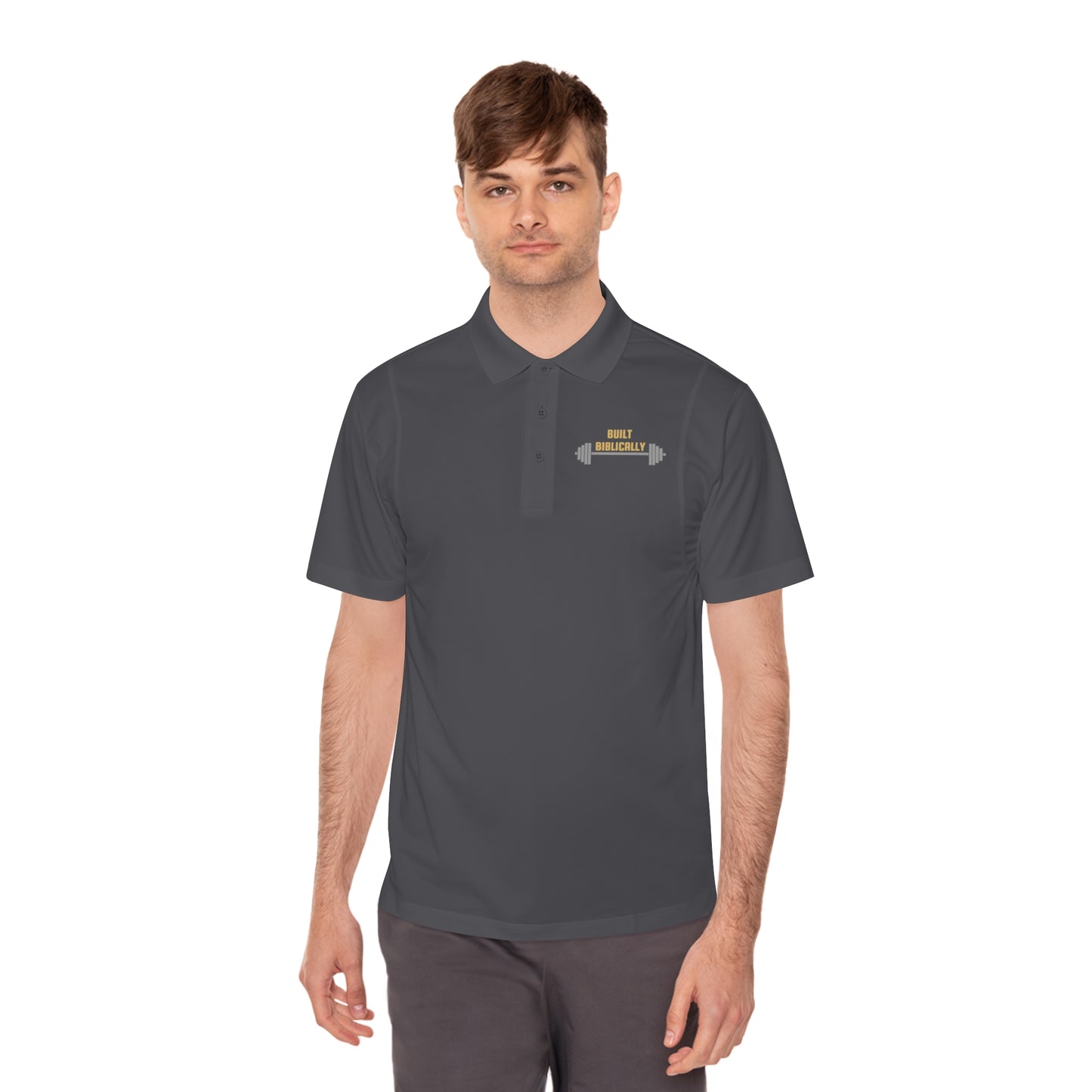 Men's Sport Polo Shirt - Built Biblically Design