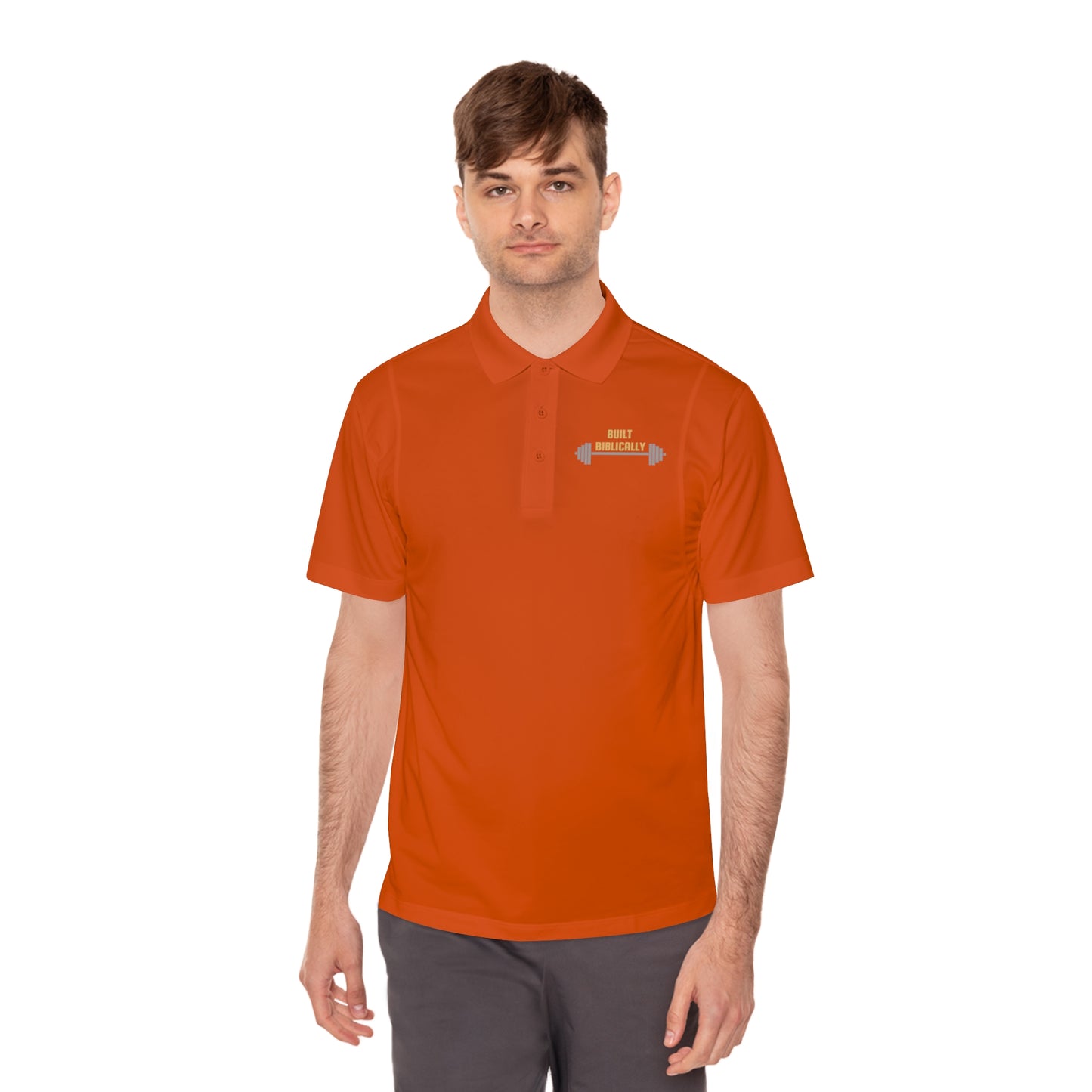 Men's Sport Polo Shirt - Built Biblically Design