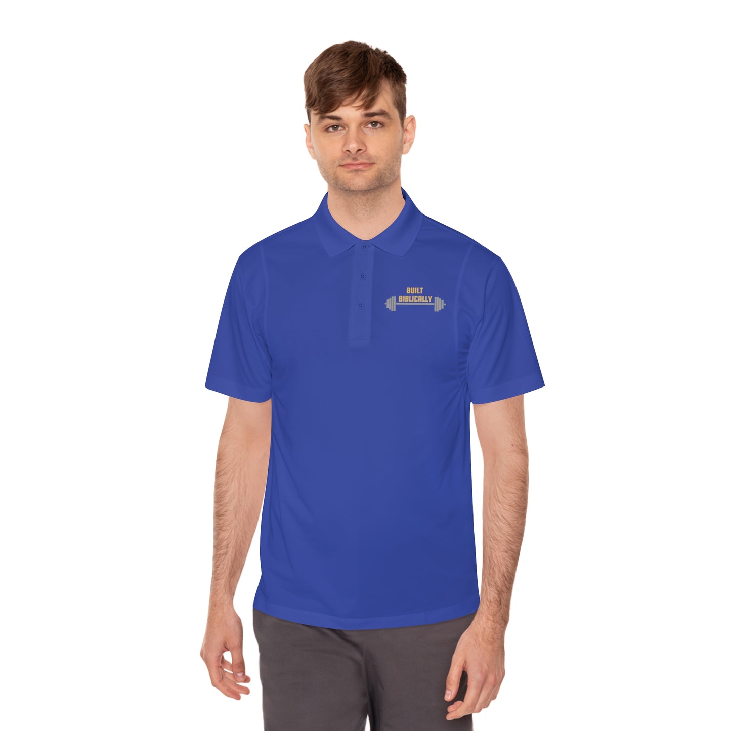 Men's Sport Polo Shirt - Built Biblically Design
